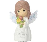 Precious Moments 162404 I Am Thankful For You, Mini Resin Figurine White