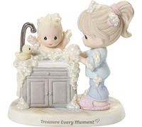 Precious Moments 192018 Treasure Every Moment Mom and Baby Bisque Porcelain Figurine, Multicolor