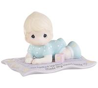 Precious Moments 193003 You Looked Up and Made My Heart Smile Baby On Blanket Bisque Porcelain Figurine