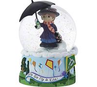 Precious Moments 193101 Disney Mary Poppins Let's Go Fly a Kite Musical Snow Globe WATERBALL, One Size, Multicolor