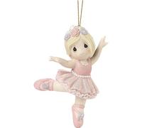 Precious Moments 201038 Believe in Yourself Ballerina Bisque Porcelain Ornament