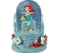 Precious Moments 201114 Disney Showcase The Little Mermaid Sea Treasures Ariel Resin/Glass Musical Snow Globe Waterball, One Size, Multicolored