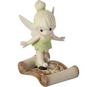 Precious Moments 202035 Disney Tinker Bell Faith, Trust, and Pixie Dust Bisque Porcelain Figurine, One Size, Multicolored