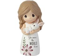 Precious Moments 203170 Girl with Bunny Figurine, One Size, Multicolored