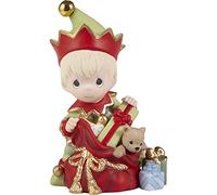Precious Moments 221013 Fill Your Holidays with Special Surprises Annual Elf Bisque Porcelain Figurine