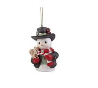 Precious Moments 221016 Wishing You A Sweet Season Annual Snowman Bisque Porcelain Ornament