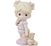 Precious Moments 222018 Tickled Pink Bisque Porcelain Figurine