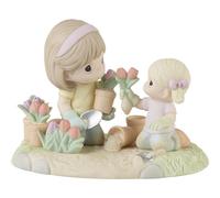 Precious Moments 223010 A Mother’s Love Makes A Garden Grow Bisque Porcelain Girl Figurine