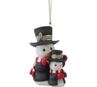 Precious Moments Annual Snowman Ornament | You Bring Warmth to The Season Annual Snowman Bisque Porcelain Ornament | Collectible Christmas Décor & Gifts