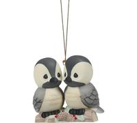 Precious Moments Bird Couple Ornament | Warm Holiday Wishes Porcelain Ornament | Christmas Decor & Gifts | Gifts for Bird Lovers | Gifts for Couples
