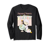 Precious Moments Christmas Around The Fireplace Cute Retro Long Sleeve T-Shirt