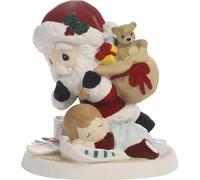 Precious Moments Dear Santa Christmas Figurine | Bisque Porcelain Figurine | Christmas Decor & Gifts | Santa Decorations