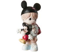 Precious Moments Disney Showcase Boy Mickey Mouse Fan 191062 Figurine, One Size, Multi