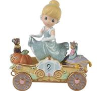 Precious Moments, Disney Showcase Collection, Bibbidi, Bobbidi, Boo - Now You're Two!, Disney Birthday Parade, Age 2, Resin Figurine, 104404,Black,8.99 x 5.51 x 11 cm; 20.69 Grams