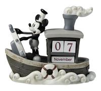 Precious Moments, Disney Showcase Collection, “Mickey Mouse Perpetual Calendar”, Resin Figurine, #144707, Gray
