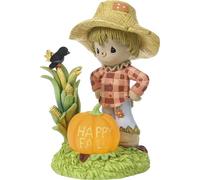 Precious Moments Fall Scarecrow Lightup Figurine |Happy Fall Lighted Resin Figurine | Autumn Home Décor & Gifts