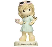 Precious Moments, Grandma Striking A Pose Figurine, Porcelain Bisque Figurine, 153020