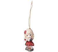 Precious Moments Heart Warming Christmas 2019 Dated Bisque Porcelain 191002 Ornament, One Size, Multi