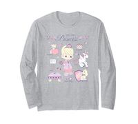 Precious Moments How to Be a Princess Collage Cute Girly Long Sleeve T-Shirt