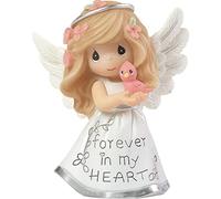 Precious Moments Inspirational Angels Forever in My Heart Resin 183428 Figurine, One Size, Multi