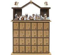 Precious Moments Nativity Advent Calendar (Set of 26), RESIN, Multicolor