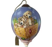 Precious Moments Puppies in Gift Box Ornament, Multi