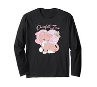 Precious Moments Purrfect Love Cat Sweet Cute Retro Kitty Long Sleeve T-Shirt