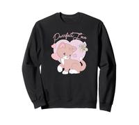 Precious Moments Purrfect Love Cat Sweet Cute Retro Kitty Sweatshirt
