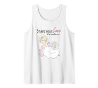 Precious Moments Share Your Love Cute Heart Mail Cartoon Tank Top