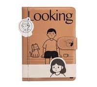 Precious Notebook, 96 Sheets Illustration Notebooks, Journal with Magnetic Closure, School Supplies for College, Work, Meetings, Drawing, Travel, Daily Use, Women, Girls, Writing