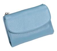 Precioush.com Wallets, Wallets for Women, Unisex Pebble Leather Wallet, Soft Leather, with Credit Card Holder (Flax Blue)