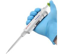 PRECIPETTE Pipette 5-50μl Micropipette Lab Single Channel Pipette High Precision Micro Pipettes Adjustable Volume Pipette with Autoclavable Lower Portion