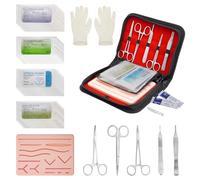 PRECIPETTE Suture Practice Pad, Complete Suture Practice Kit,24 Seam Thread for Students Suture Practice Kit- Educational Use Only