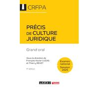 Précis de culture juridique - CRFPA - Examen national Session 2025: Grand oral (2025)