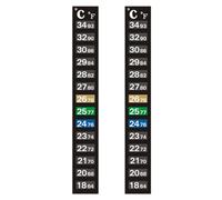 Precise Adhesive Thermometer Strip Slim Portable Aquarium Thermometer Sticker for Fish Tank 64℉ to 93℉ & 18℃ to 34℃