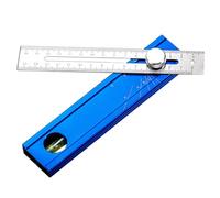 Precise Angled Ruler with Aluminum Alloy Build Featuring Rotating Control Knob for and High Visibility Bubble Levels Stability Bubble Tool