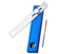 Precise Angled Ruler with Aluminum Alloy Build Featuring Rotating Control Knob for and High Visibility Bubble Levels Stability Bubble Tool