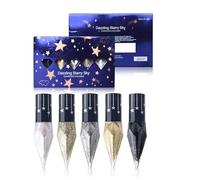 Precise Brush Glitters Liquid Eyeliners SmudgeProof Formulas Shimmery Eye Liner Ideal For Party And Daily Wear Diamonds Glitter Eyeliners