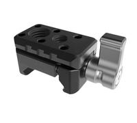 Precise Camera Rails Clamp Adapter with Double Thread Size1/4 and 3/8 Aluminum Construction for Professional Photography Gear Slider Stabiliser Brackets Tripods Mount Tool Less Mount Photography Claw
