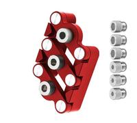 Precise Centering Alignment SelfCentering Dowel Gauge for Woodworking Projects Aluminum Alloy Punches Positioning Jigs Selfcentering Punches Locator Adjustable Wood Drilling Guide Multihole Jigs