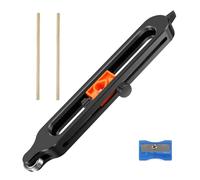 Precise Contour Scribe Tool with Lock, Adjustable Contour Gauge Scribe Tool with 2 Pencils, Woodworking Edge Corner Measuring Profile Duplicator Irregular Shape Duplicator for Craftsman