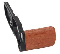Precise Crafted L Bracket For Camera Secure Mounting And Handling Hand Grip Holder Aluminum Frame Wood Handle L Bracket For Camera