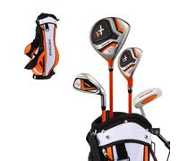 Precise Distinctive Right Handed Junior Golf Club Set for Age 3 to 5 (Height 3' to 3'8") Set Includes: Driver (15"), Hybrid Wood (22*), 7 Iron, Putter, Bonus Stand Bag & 2 Headcovers