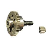Precise Engineered 47 Tooth Metal Lawnmower Gear Complete Set with Drive Shaft Accessory Including Transmission Shaft Easy Install Gear Component