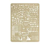 Precise Engraved Nails Art Plate Stainless Steel Butterfly Template Images for Long Lasting Use in Salons or Home Precise Engraved Nails