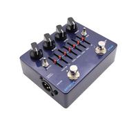 Precise Equaliser Effects Pedal with Metal Housing and Easy Controls for Portable Auditory Enhancement in Live Setting Equaliser