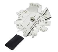 Precise Essential Fillet Weld Gauge 7pcs/Set for Checking Weld Size Construction Manufacturing Industrial Applications
