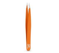 Precise Facial Hair Removal Ponited TipTweezers Professional Plucking Eyebrow Ingrown Hair, Splinter, Blackhead and Tick Removal Tweezers for Men & Women | Multi Colour (Orange, Pointed Tip)