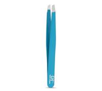 Precise Facial Hair Removal Tweezers Flat Tip Professional Plucking Eyebrow Ingrown Hair, Splinter, Blackhead and Tick Removal Tweezers for Men & Women | Multi Colour (Aqua, Slant Tip)