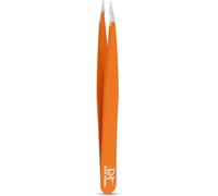 Precise Facial Hair Removal Tweezers Flat Tip Professional Plucking Eyebrow Ingrown Hair, Splinter, Blackhead and Tick Removal Tweezers for Men & Women | Multi Colour (Orange, Pointed Tip)